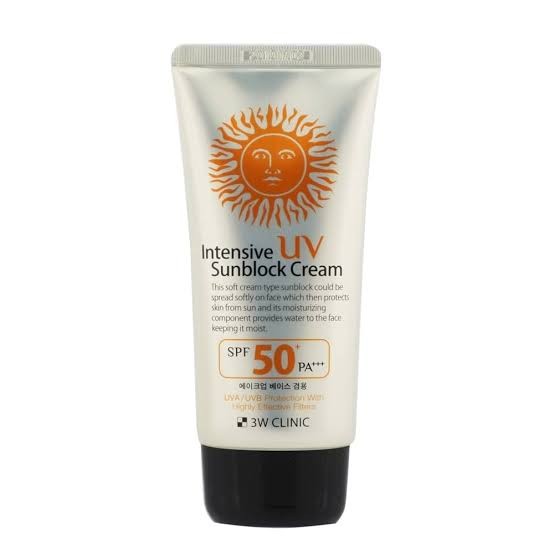 3W Clinic Intensive UV Sunblock Cream Spf50+/Pa+++