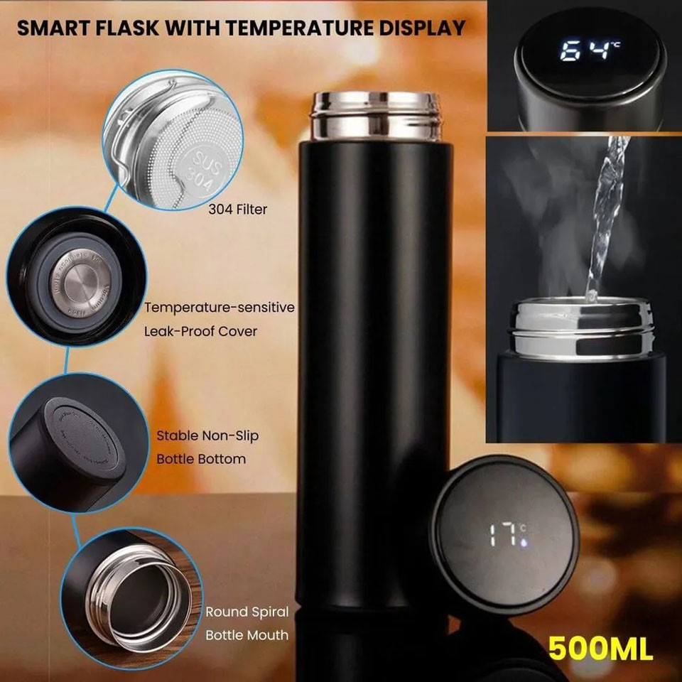 Touch Screen Temperature Display Smart Thermal Flask