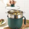 Double Layer Mini Cooking Hot Pot ডাবল লেয়ার ইলেকট্রিক কুকার 1.5l নন-স্টিক প্যান ইলেকট্রিক কুকিং মেশিন হোম  মাল্টিফাংশন হট পট