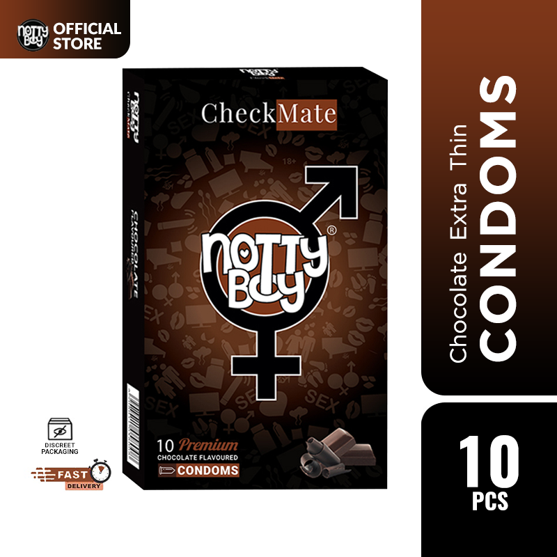 NottyBoy CheckMate–Chocolate Flavour Condoms 10's Pack