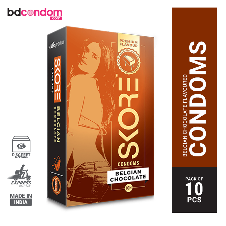 Skore Belgian Chocolate Condoms 10's Pack