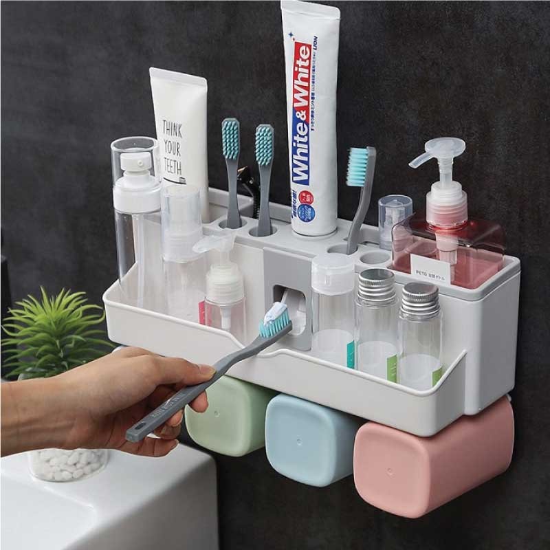 Wall Mounted Toothbrush Holder Cups